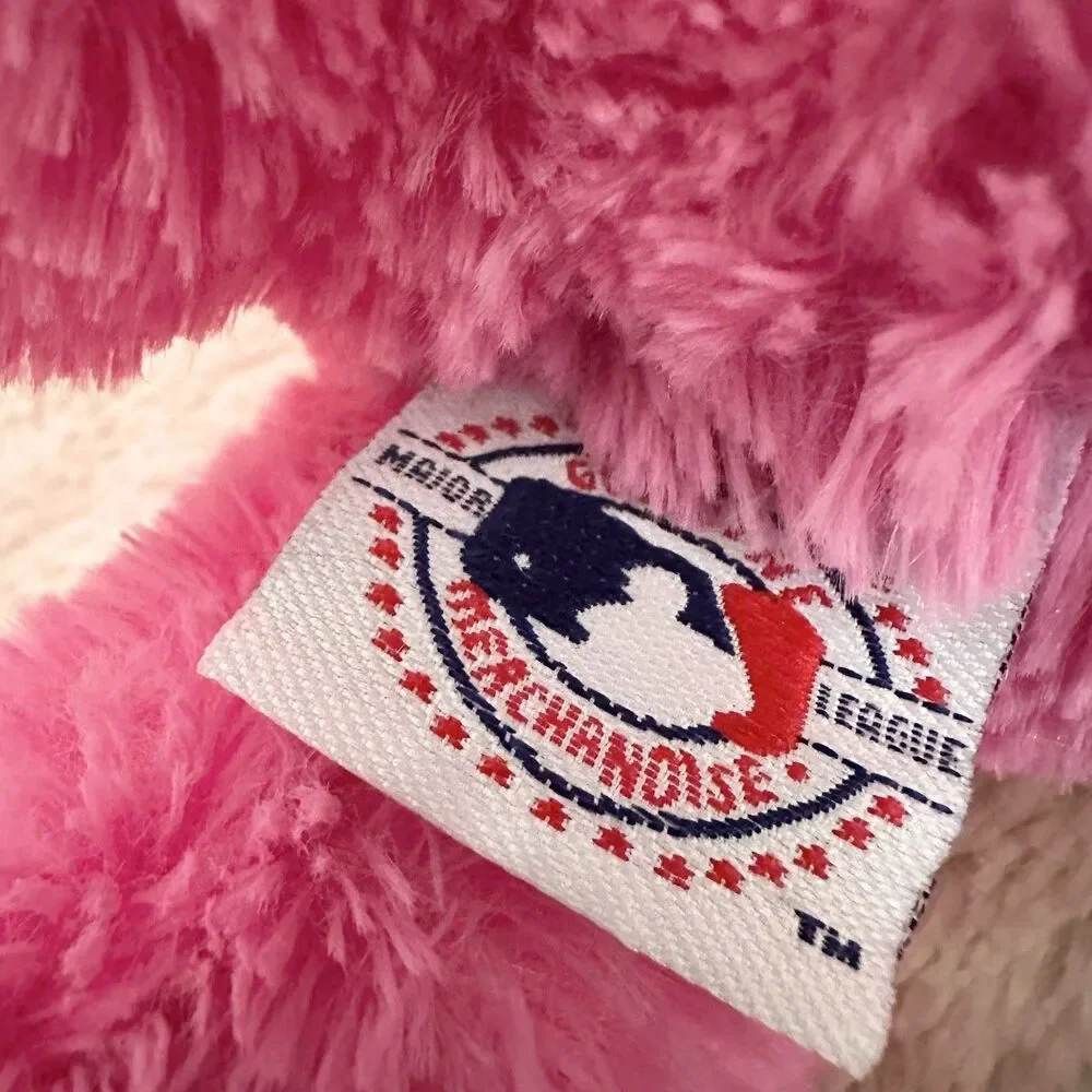 MLB LA Dodgers Hot Pink Fuzzhead Monkey Plush 19” Stuffed Animal Toy